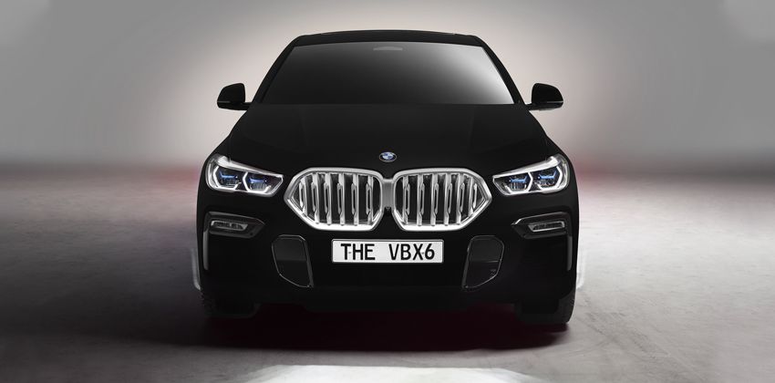 BMW X6 Vantablack front
