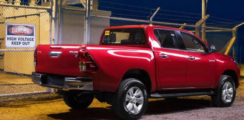Toyota Hilux side-rear angle