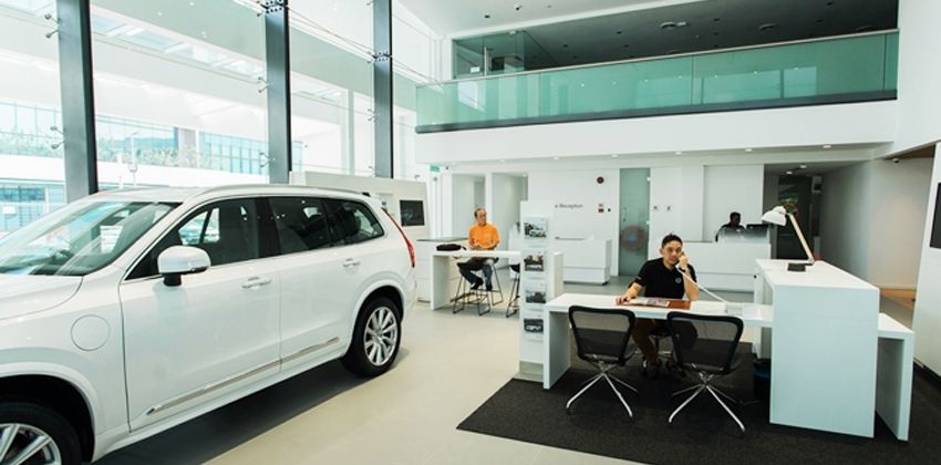 Volvo 3S centre showroom
