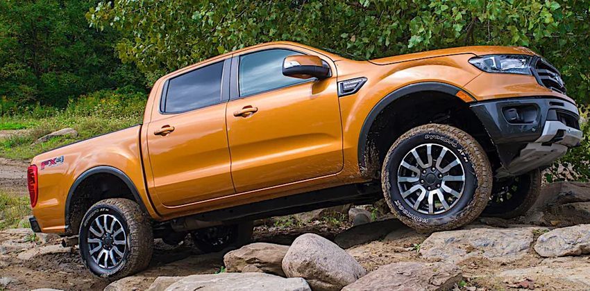 Fox provides the Ford Ranger with a 2inch lift via a