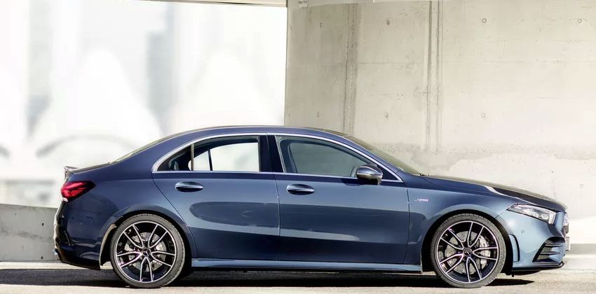 V177 Mercedes-AMG A35 4Matic sedan side