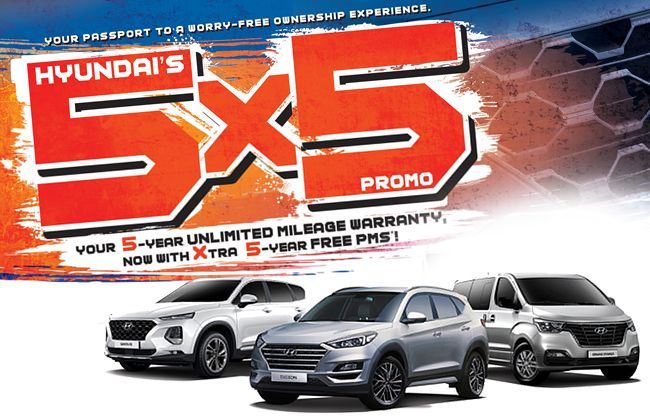 Buy a Hyundai and benefit from the - 5x5 Hyundai Special Service Promo