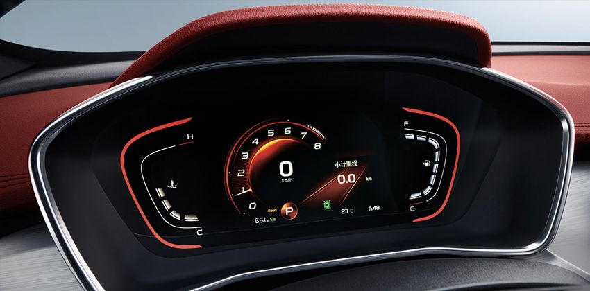 Geely Coolray instrument panel