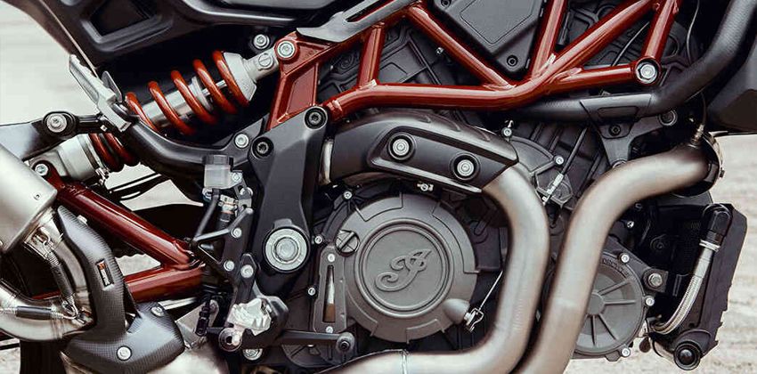 Indian FTR 1200 S Race Replica engine