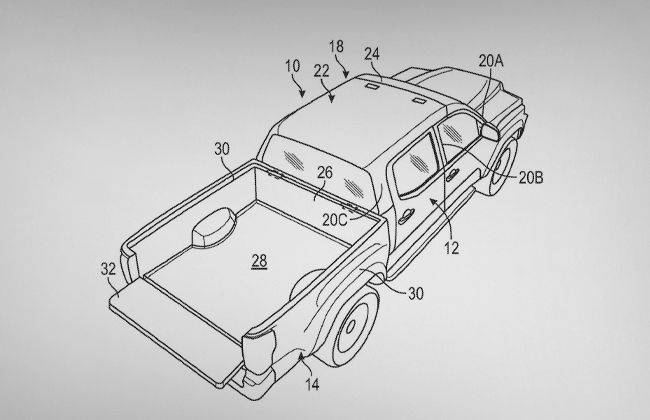 Ford patents convertible pickup truck 