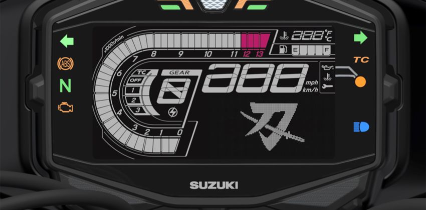  all-new Suzuki Katana display