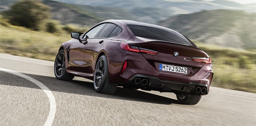 BMW M8 Coupe side rear