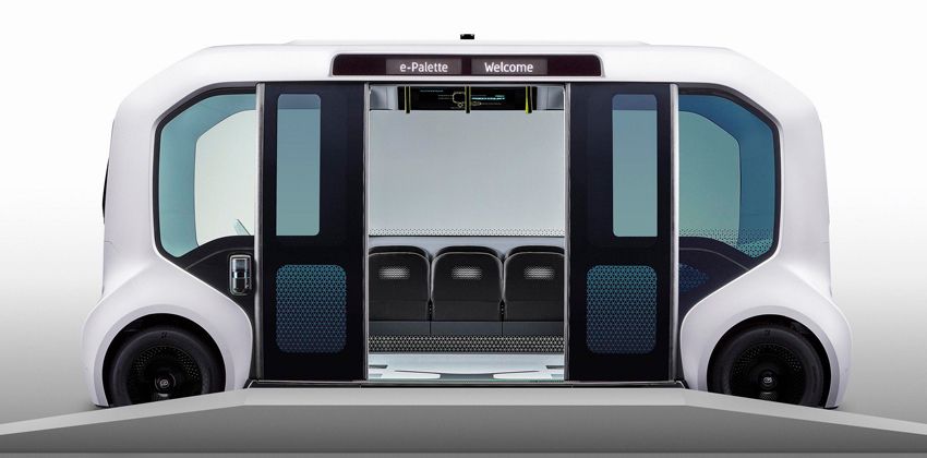 Tokyo 2020 Version e-Palette electric vehicle side
