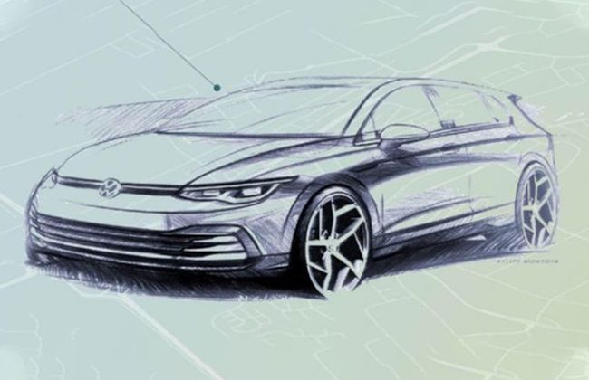 Additional design sketches of Volkswagen Golf revealed ahead of its official debut