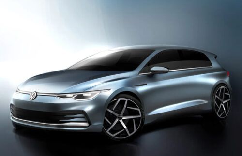 2020 Volkswagen Golf design sketches revealed