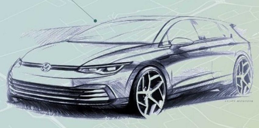 VW Golf sketch