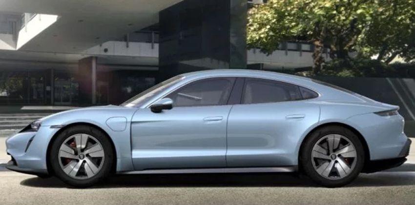  new Porsche Taycan 4S side