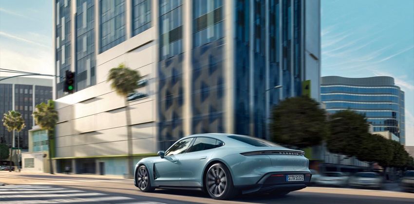  new Porsche Taycan 4S rear