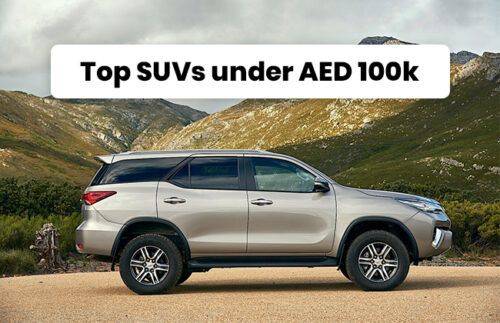 Top SUVs under AED 100k Top SUVs under AED 100k