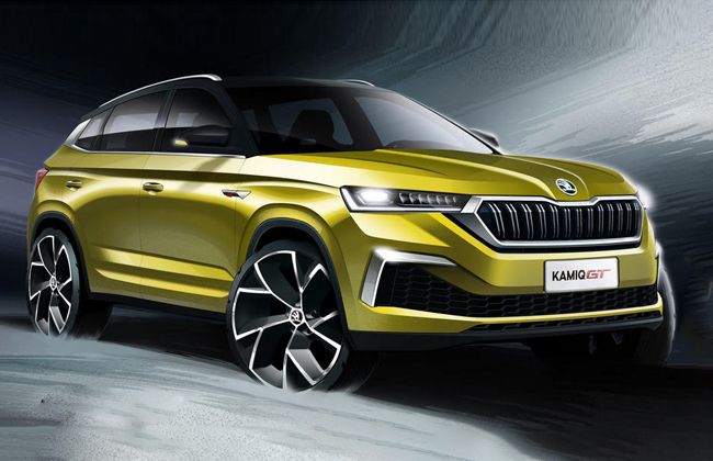 2020 Skoda Kamiq GT sketches unveiled, set to roll-out in China