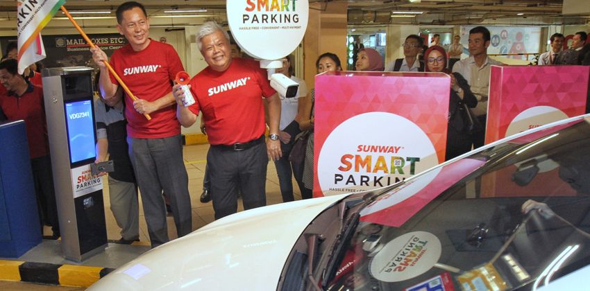 Sunway smart parking with plate recognition