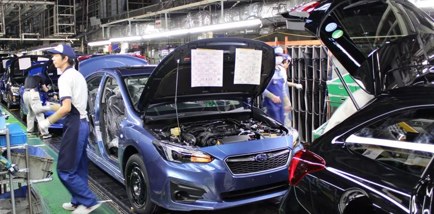 Subaru production resumed 