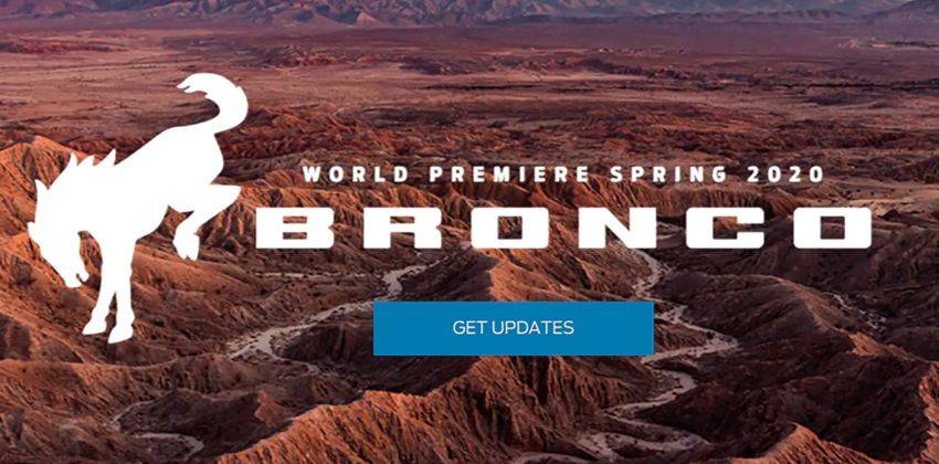 Ford Bronco to debut in spring 2020