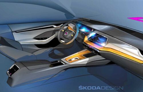 Check out 2020 Skoda Octavia interior sketches