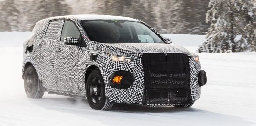 Mustang Crossover spied