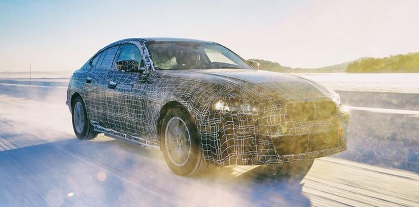 BMW i4 electric coupé teaser