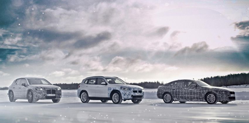 BMW i4 four-door electric coupé 