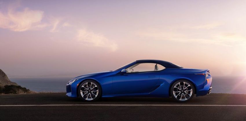 Lexus LC500 Convertible side
