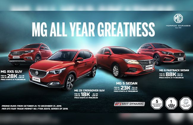 Limited time only – buy a brand-new MG car for 18K
