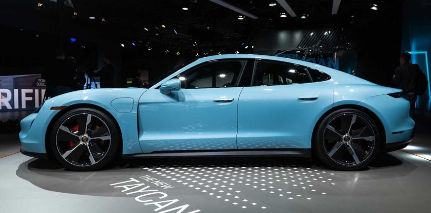 Porsche Taycan EV side