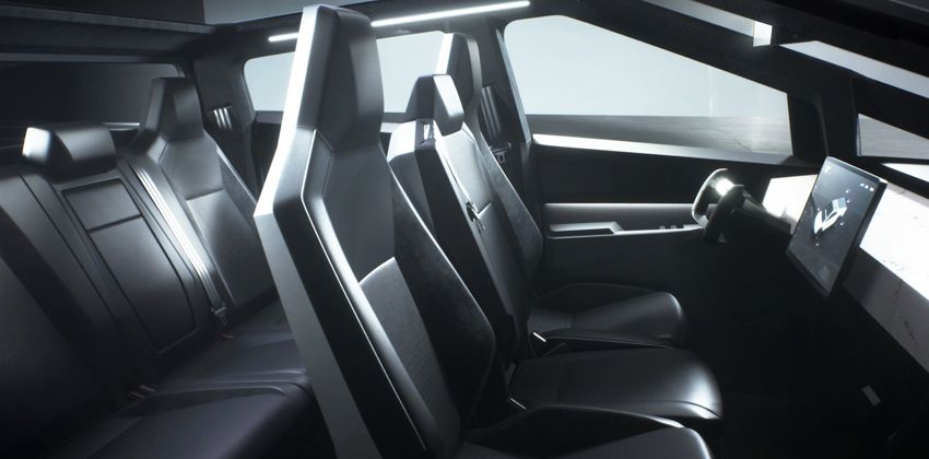 Tesla Cybertruck cabin