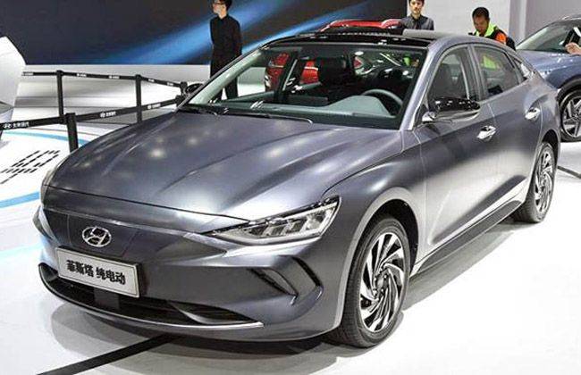 Hyundai revealed the electrified version of Lafesta sedan