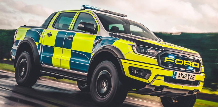 Ford Ranger Raptor cop car