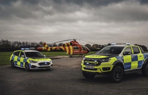 Ford Ranger Raptor and Focus ST wagon become latest cop cars of UK