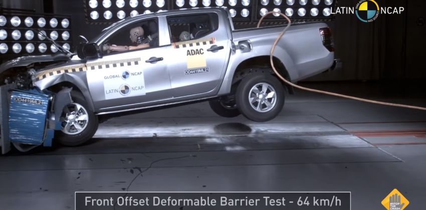 Mitsubishi L200 safety test 