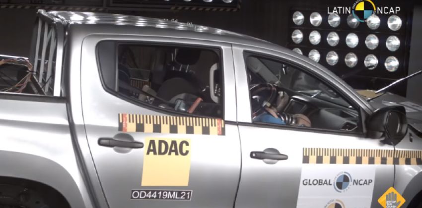 Mitsubishi L200 safety test 