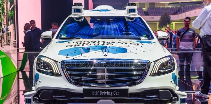 S-Class self-driving taxi front