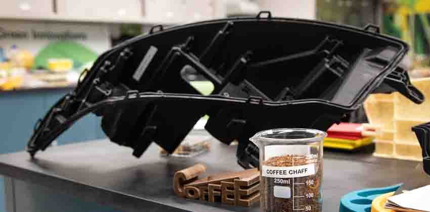 Ford headlights from coffee waste