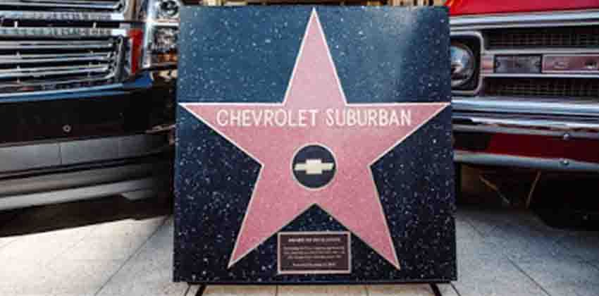 Hollywood Walk of Fame awarded Chevy Suburban