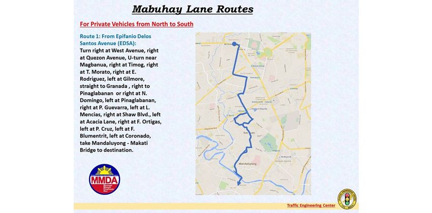 Mabuhay lane route 1
