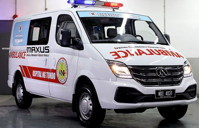 Maxus PH donates new V80 Flex ambulance to Manila city
