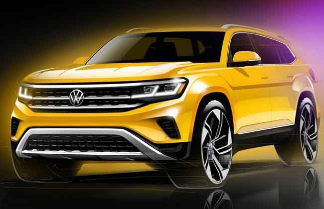 Volkswagen released design sketches for 2021 Atlas