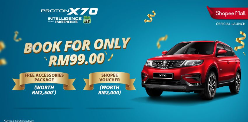 Proton X70 hit on Shopee