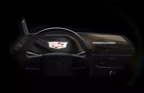 Cadillac 2021 Escalade teases a massive 38-inch curved OLED display