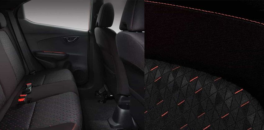 Honda Brio rear interior