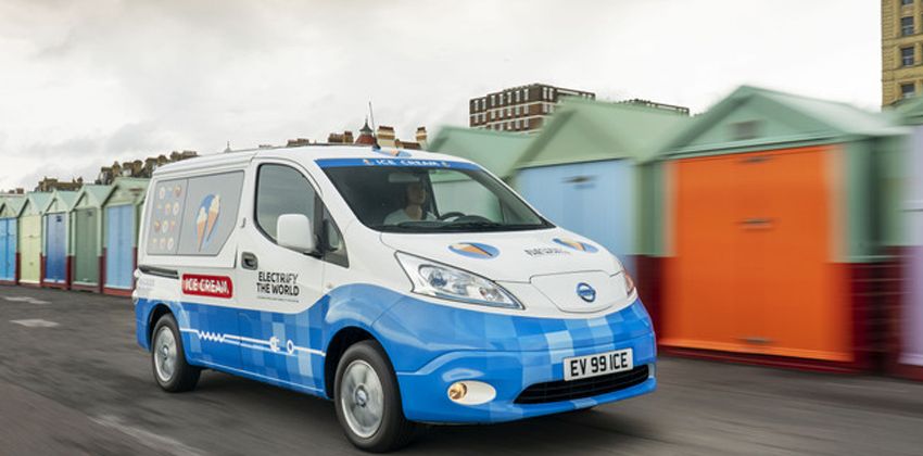 Nissan zero-emission ice cream van