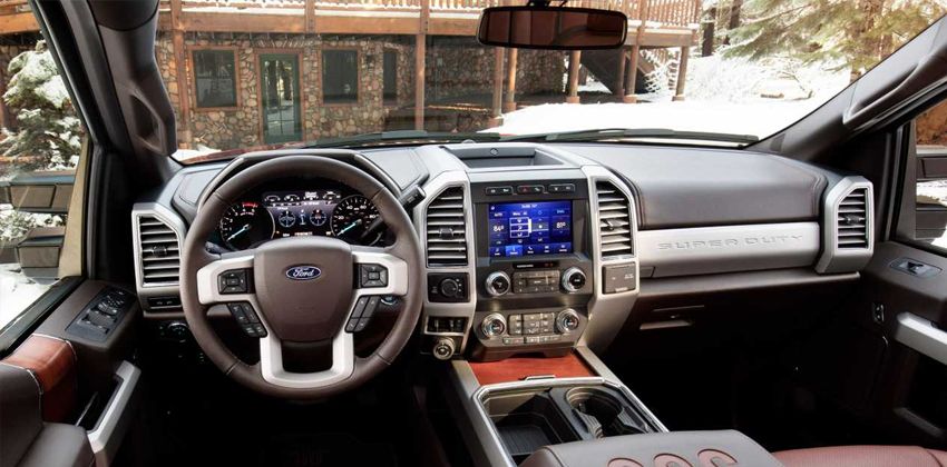 Ford Super Duty trucks cabin