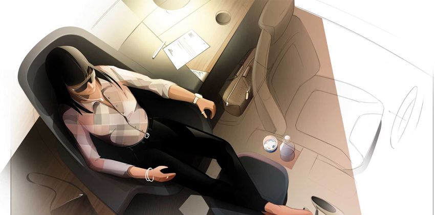 i3 Urban Suite Concept Cabin Sketch