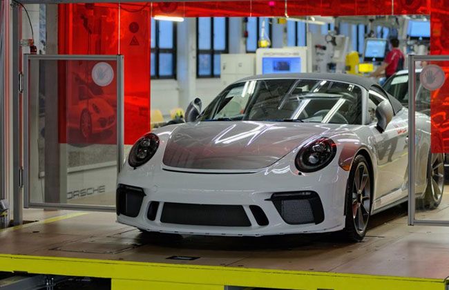 Porsche 911 Speedster, the final model of 991 series rolled off the production line