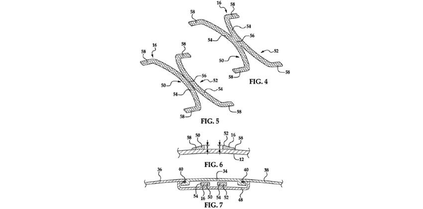 Ford windshield-roof patent design