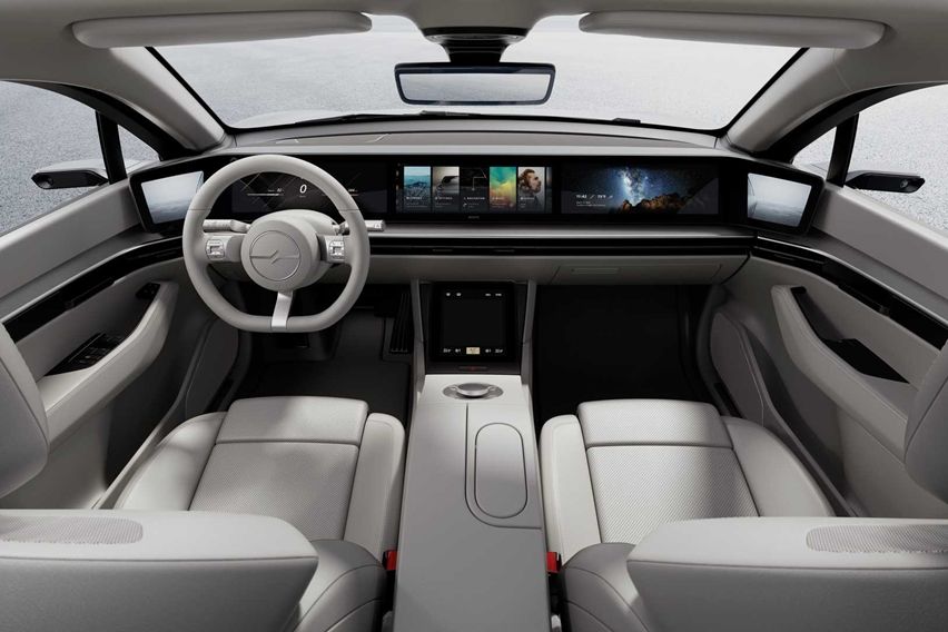 Interior Konsep Mobil Listrik Bikinan Sony